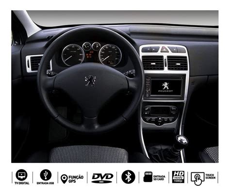 Central Multimidia Peugeot Tv Gps Usb Sd Bt Camera R