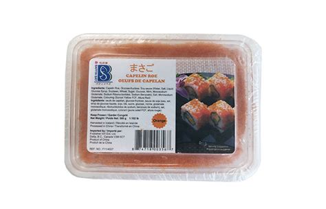 Orange Masago Capelin Roe Baffin Bay Seafood