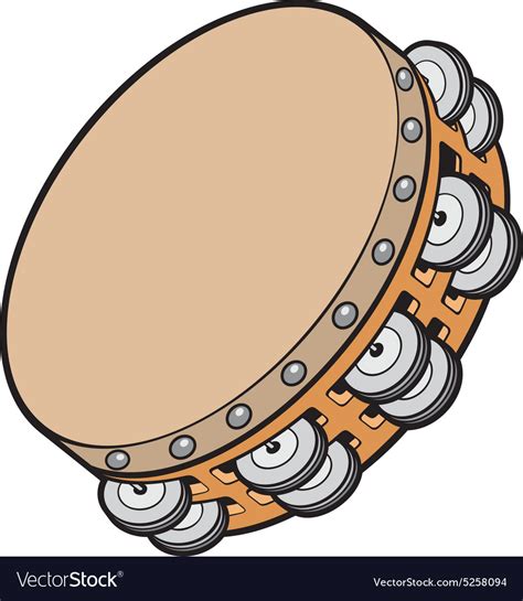 Tambourine Royalty Free Vector Image Vectorstock