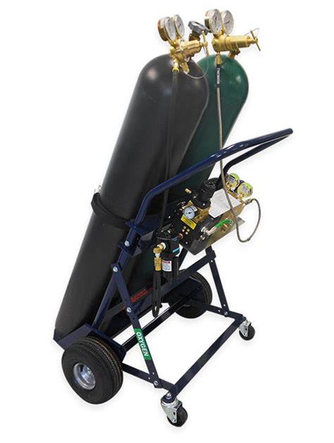 Aero Bottle Oxygen Service Handcart Complete Remote Aero Specialties