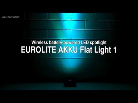 Eurolite Set 4x AKKU Flat Light 1 Chrome Case Reverb