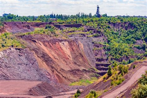 Premium Photo View On Iron Ore Quarry In City Kryvyi Rih Ukraine