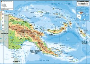 Papua New Guinea Map Political Worldometer