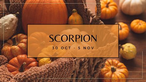 ♏ Scorpion ♏ Semaine Du 30 Octobre Au 5 Novembre 2023 🔮 Horoscope ️