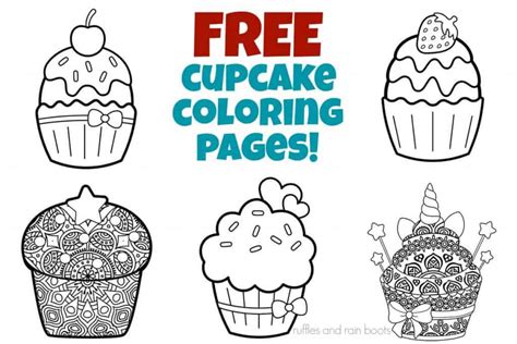 Cupcake Outline Printable