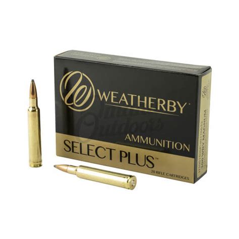 Weatherby Select Plus 300 Wby Mag 180 Grain Spire Point 20 Rounds