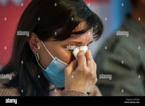 Natalya Protasevich Mother Of Roman Protasevich Cries During The Press