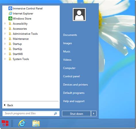 Bring Back Windows Classic Start Menu In Windows 8 With Startw8