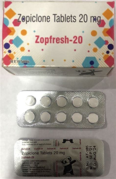 Zopisign Mg Zopicolone At Rs Strip Zopiclone Tablets In Nagpur