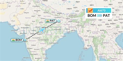 AI673 Flight Status Air India Mumbai To Patna AIC673