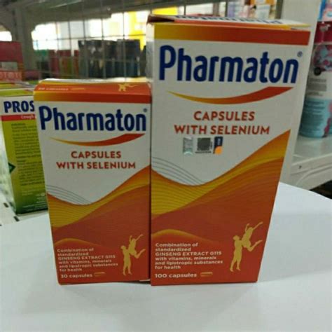 Pharmaton Capsules With Selenium 30s 100s Lazada