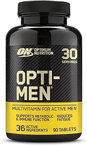 Amazon Optimum Nutrition Opti Men Tabletas Multivitam Nicas