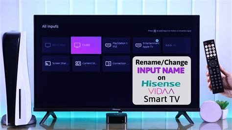 Hisense Vidaa TV How To Rename Source And Input Name Labels YouTube