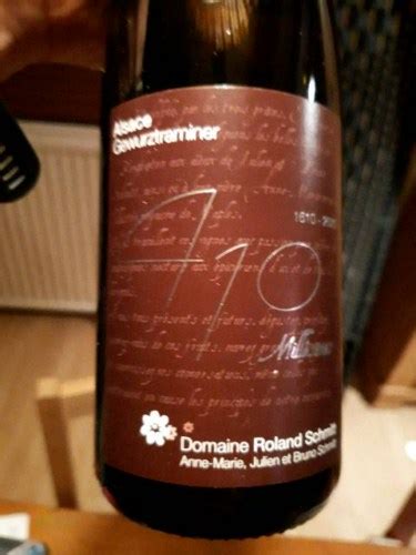 Domaine Roland Schmitt Gewürztraminer 410 Millesimes Vivino 日本