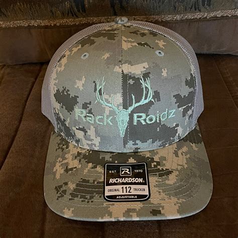 Richardson 112 Digital Camo Light Green Logo Hat - RackRoidz