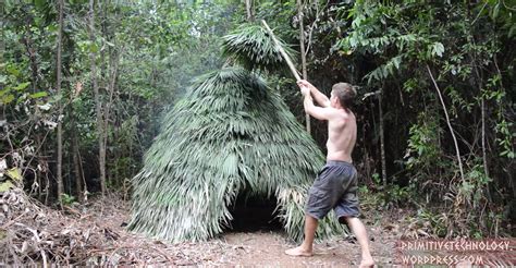 Watch Palm Leaf Hut Built Completely From Scratch Gearjunkie