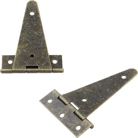 Antrader 4 Inch T Strap Light Duty Shed Door Hinge Cabinet Gate Hinge