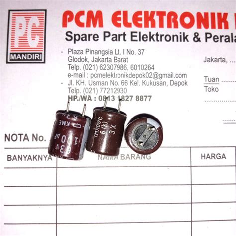 Jual Uf V Uf V Grosir Elco Capacitor Elko Kapasitor Polar