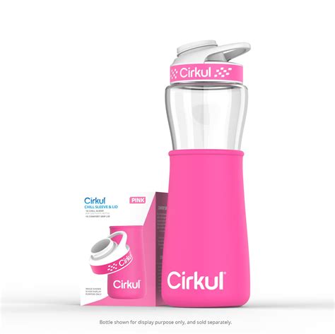 Cirkul Chill Sleeve Comfort Grip Lid For Oz Bottle Pink Walmart