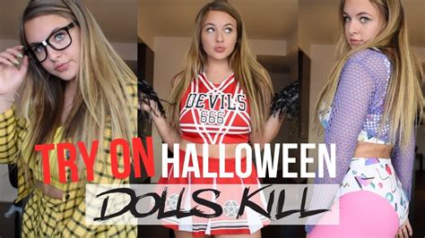 Halloween Try On Haul Dollskill Youtube