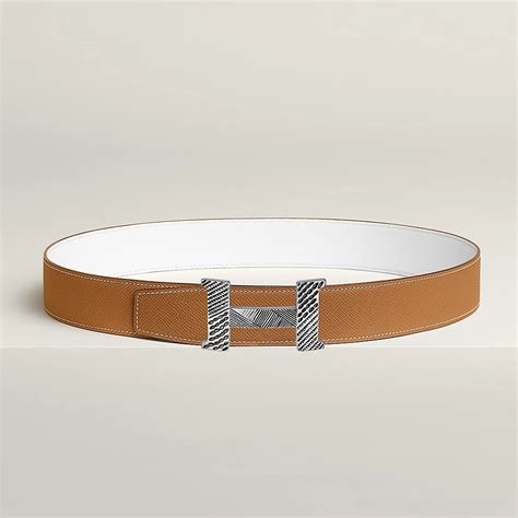 Constance Touareg Belt Buckle Reversible Leather Strap Mm Herm S