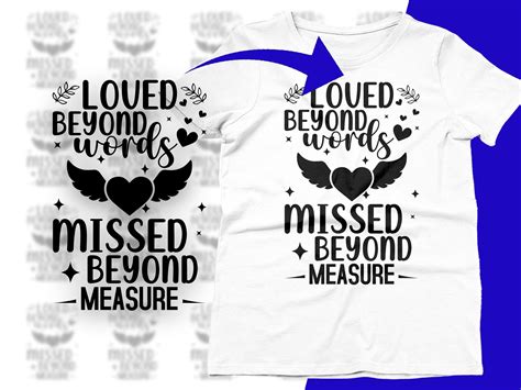 Love Beyond Words Missed Beyond Measures Graphic by CraftDesigns