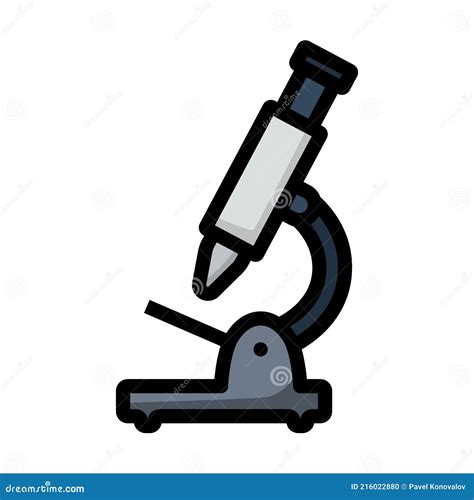 Icono Del Microscopio Escolar Ilustración del Vector Ilustración de