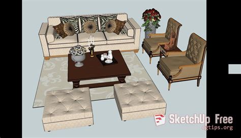 1324 Sofa Sketchup Model Free Download | Sketchup model, Sketchup free ...