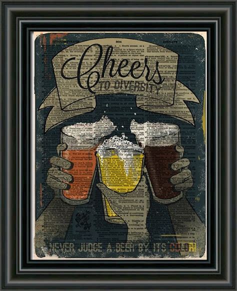 Beer art bar artwork bar decor Beer diversity beer lover | Etsy