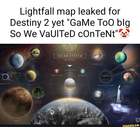 Lightfall map leaked for Destiny 2 yet "GaMe ToO lolg So We VaUlTeD ...