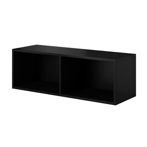 Roco Black Matt Floating Cabinets Shelves Modern Living Room Bmf