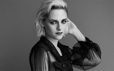 HD wallpaper: Actresses, Kristen Stewart, American, Black & White ...