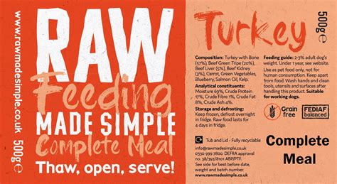 Raw Made Simple - Turkey Complete 500g - Raw Feeders