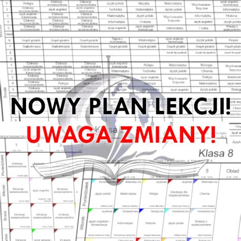 Plan Lekcji Na Rok Szkolny Publiczna Katolicka Szko A