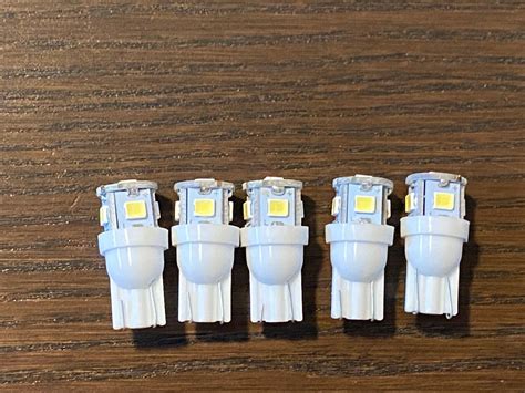 5 New Cool White 8v Wedge Lamp Led Light Bulbs For Pioneer Projectone