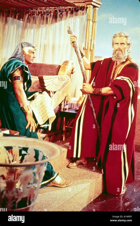 The Ten Commandments 1956 Yul Brynner High Resolution Stock Photography