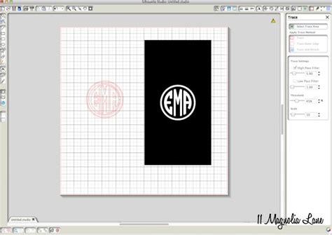 Tutorial How To Create Round Vinyl Monograms Using The Silhouette