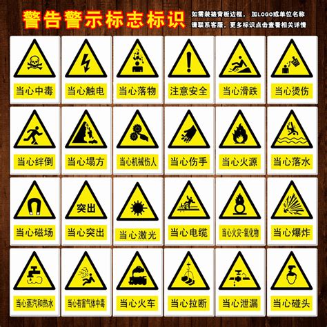 安全警示警告标志标识牌小心当心防止机械伤害夹伤卷入标示贴tbp虎窝淘