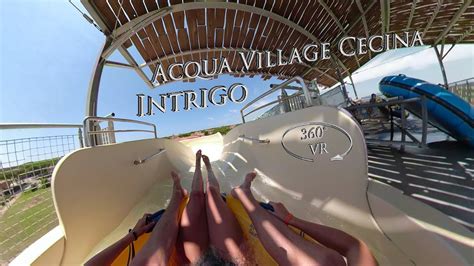 Acqua Village Cecina Intrigo Double Tube 360 VR POV Onride YouTube