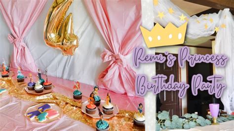 Disney Princess Birthday Party Haul And Set Up Remis Princess 4th