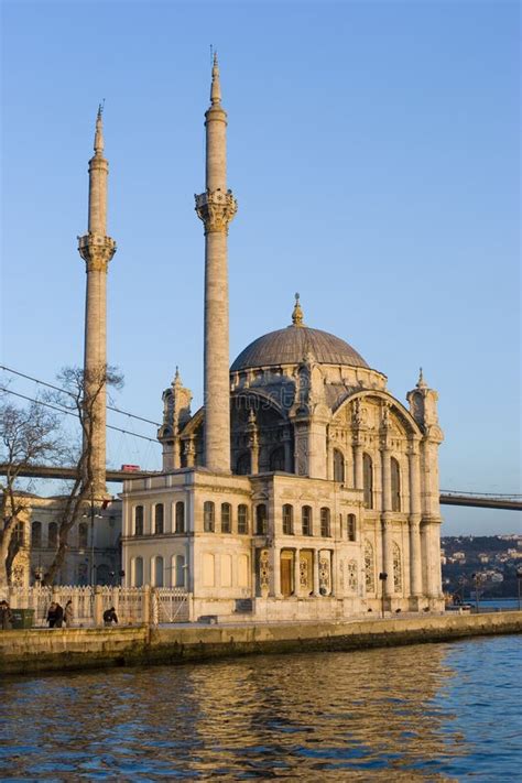 Ortakoy Mosque And The Bosphorus Bridge At Night Stock Photo Image Of