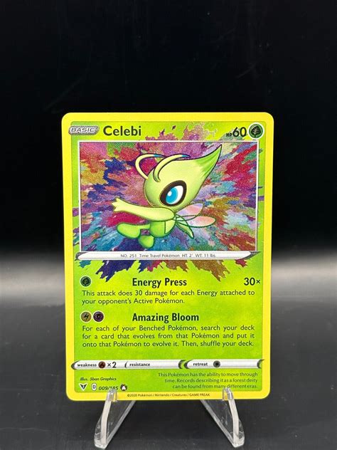 Celebi 009 185 Amazing Rare Near Mint NM Vivid Voltage Pokemon TCG