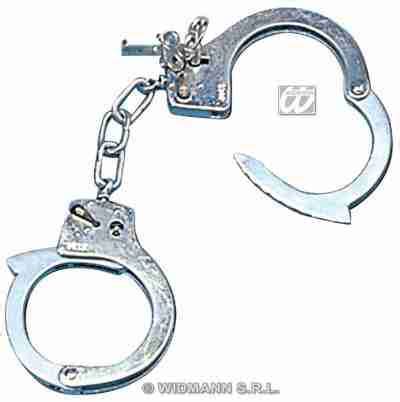 Metal Handcuffs with Key - Carnival Store