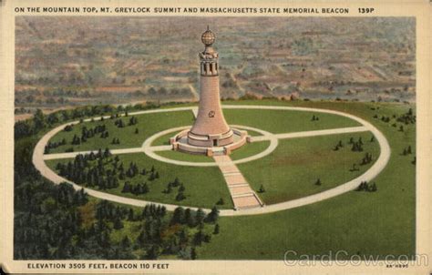 On the Mountain Top, Mt. Greylock Summit and Massachusetts State ...