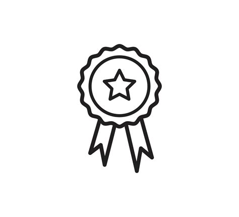 Award Ribbon Icon Vector Logo Design Template 9458643 Vector Art At