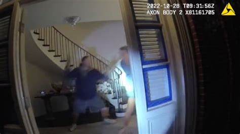 Body Camera Footage Released Of Hammer Attack On Nancy Pelosis Husband