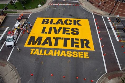 Black Lives Matter Mural Comes To Tallahassee Intersection