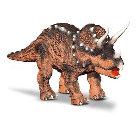 Boneco Triceratops Articulado Figura Som Dinossauro Ref