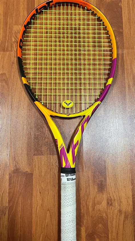 Babolat Pure Aero Rafa New String On May Sports Equipment