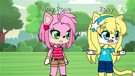 Zoey Meets Amy Rose Gacha Club Youtube